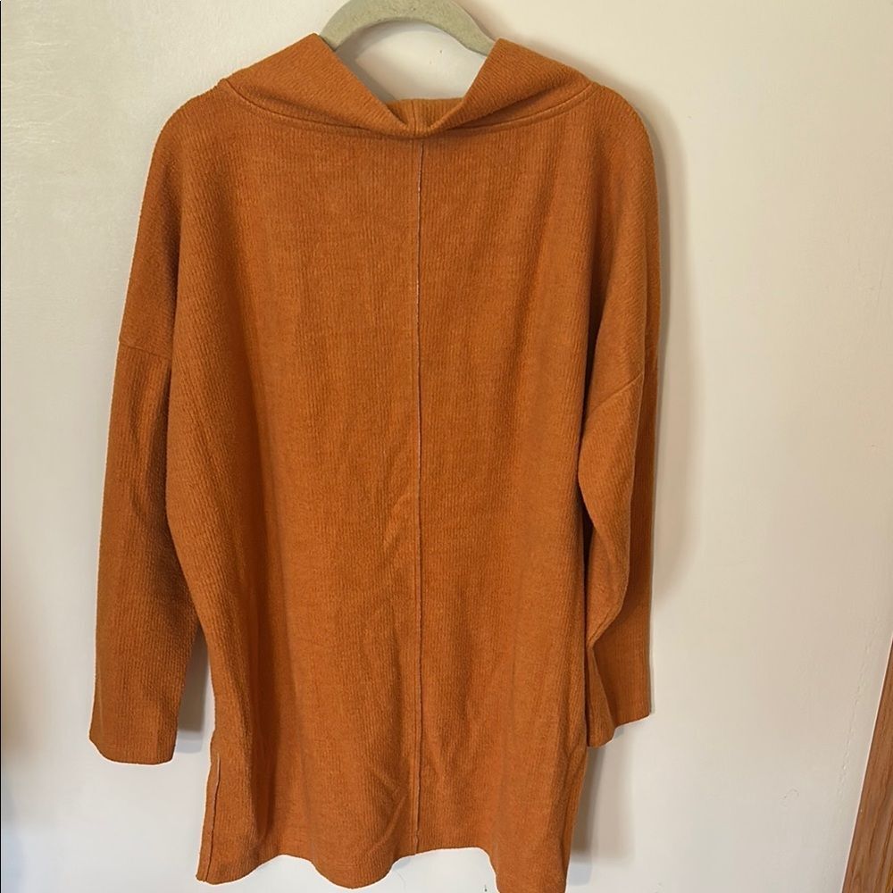 Anthropologie High-neck Tunic Sweater Beige Tan Size L - Picture 7 of 10